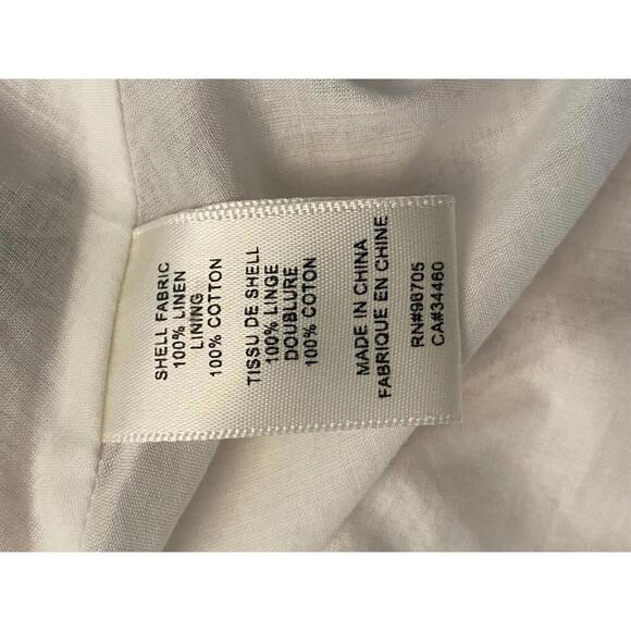 Rebecca Taylor  Button-Front Linen Striped Dress - Picture 12 of 12